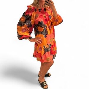 Floral Off-Shoulder Mini Dress